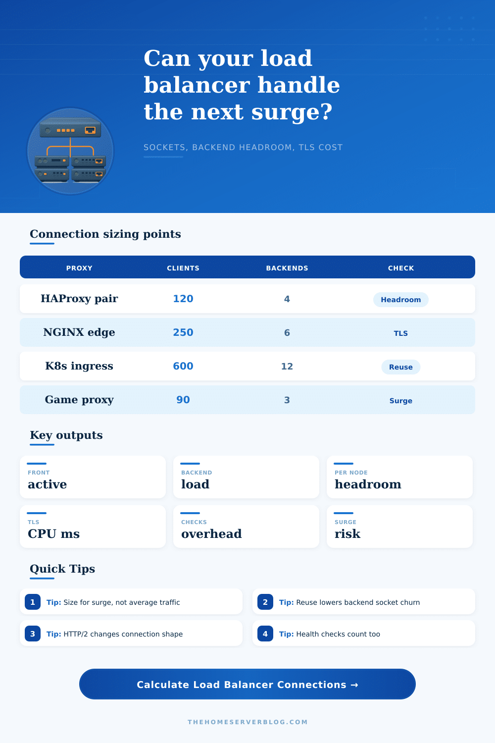 Load Balancer Connection Calculator