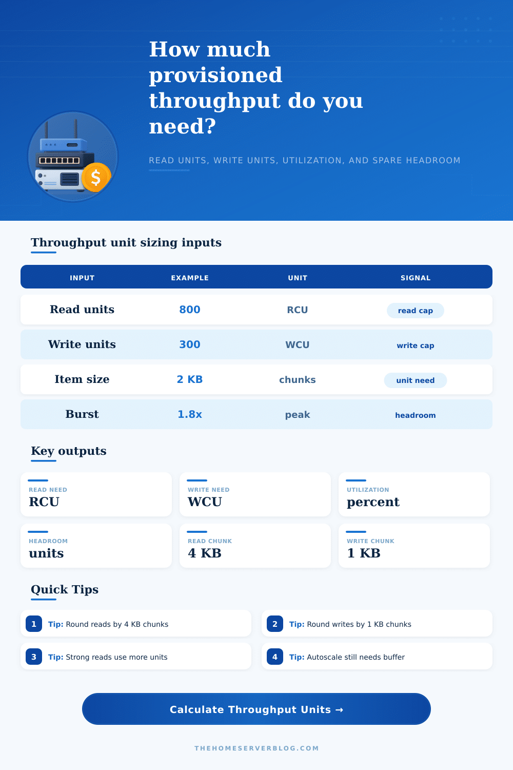 Provisioned Throughput Cost Calculator