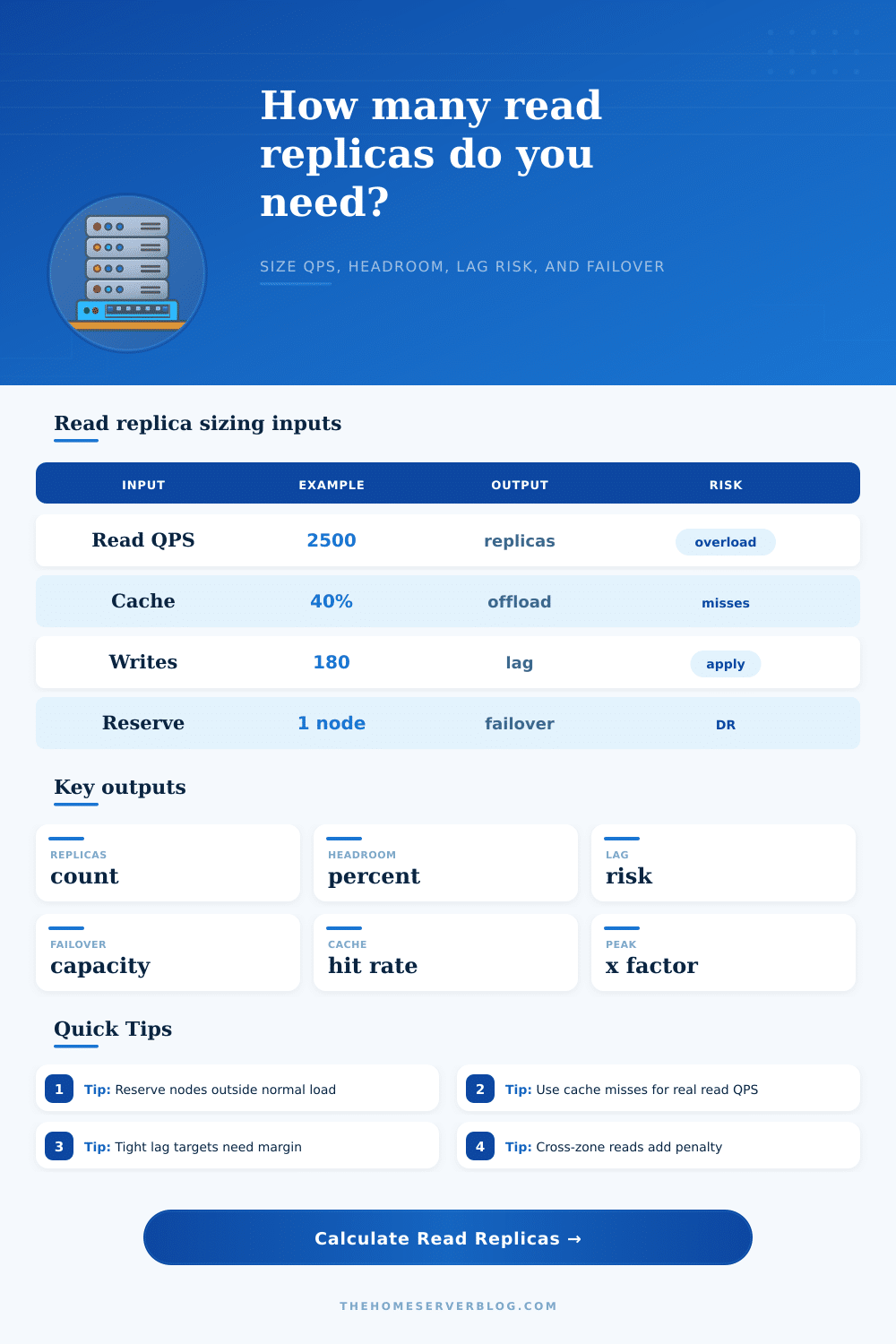 Read Replica Count Calculator