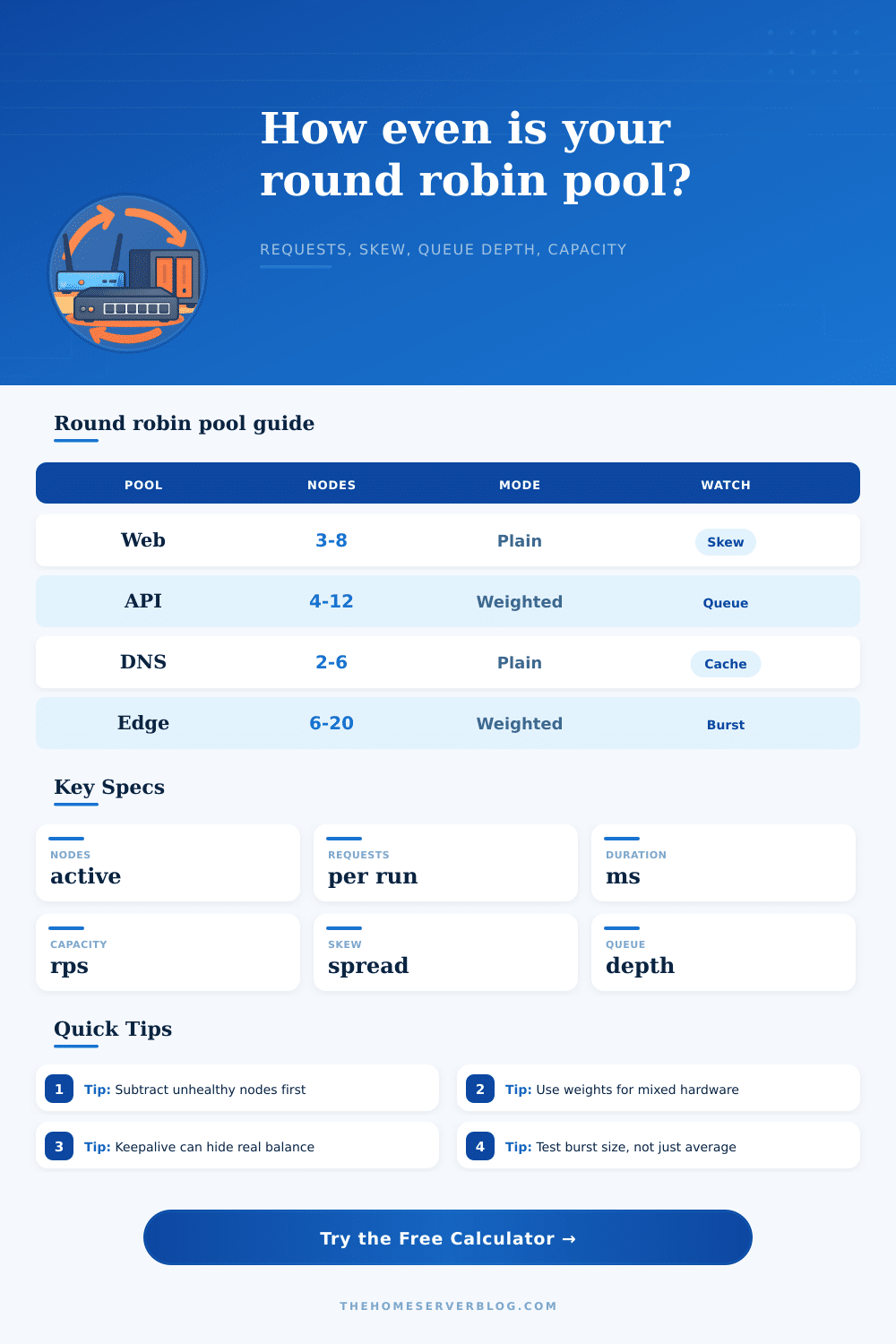 Round Robin Distribution Calculator